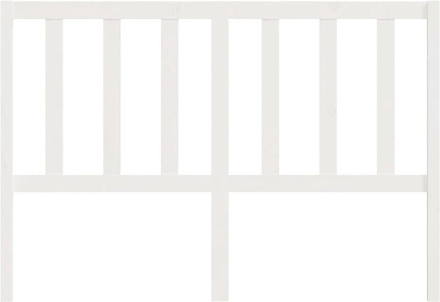Senza Marchio UJCHVHN Item-Bed Hoofdbord Wit 156x4x100 cm Massief Hout Dennen Bedden & Accessoires Hoofdborden & Voetborden