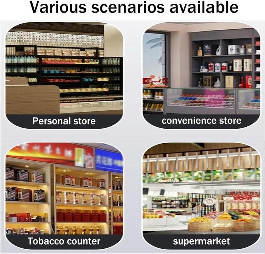 Senza Marchio UKLULUAMZ Sigaret display rek acryl wandgemonteerde sigarettenrek automatische sigaret pusher kleine luciferdoosje vitrinekast (74x10x41cm)