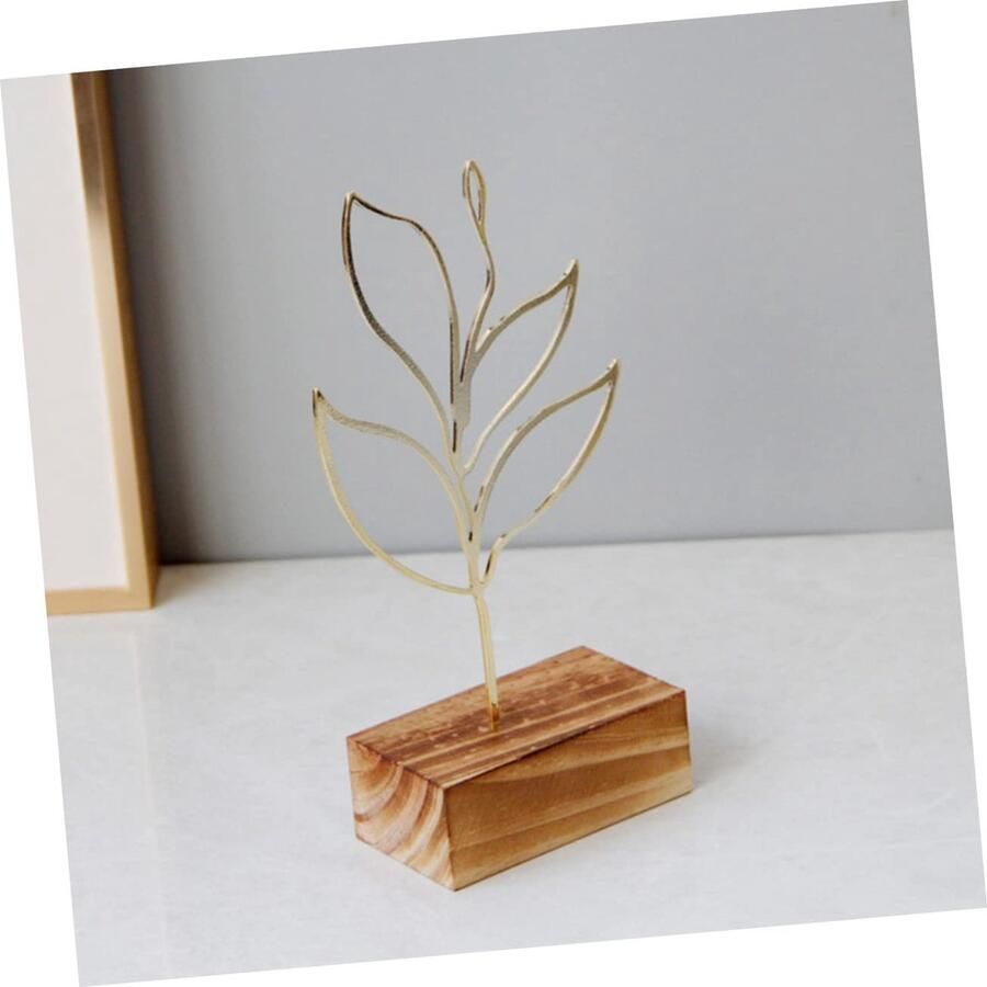 Senza Marchio ULDIGI Groene Bladeren Decor Tafel Centerpieces Voor Bruiloft Minimalist Home Decor Insenses Blad Decoratief Standbeeld Metal Wall Art Bladvormig Beeldje Art Decor Delicaat Tafelblad