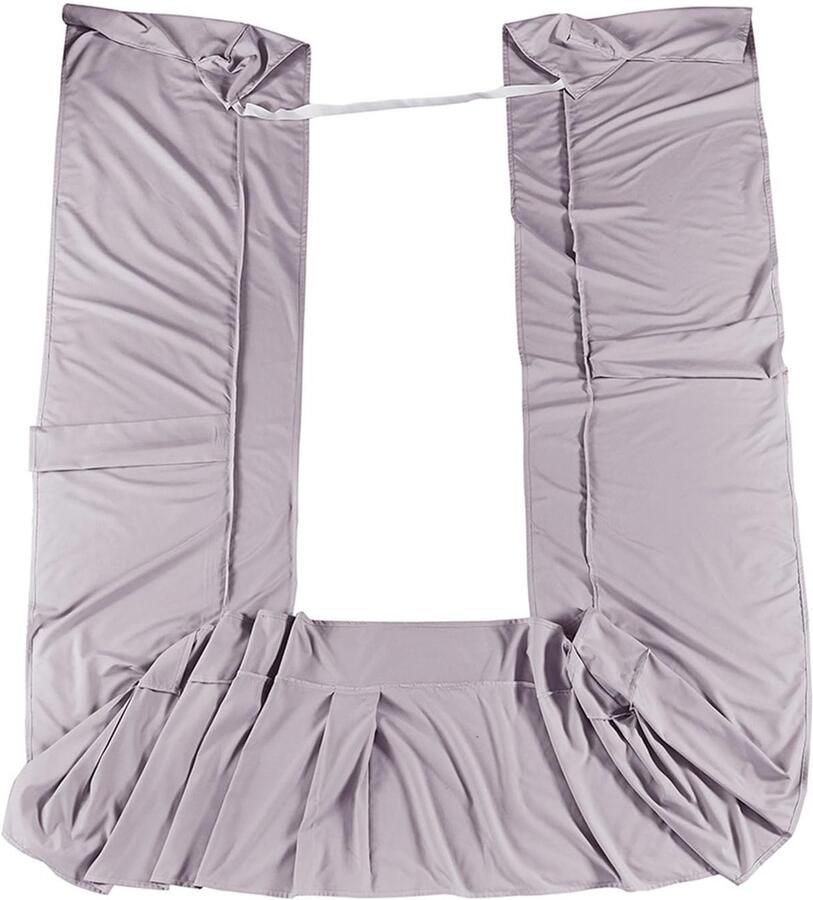 Senza Marchio Valance laken tweepersoonsbed effen kleur gesplitste hoeken bedrok thuis hotel bed rok bed cover twin full queen kingsize 1 stuk (kleur 12 kingsize 200 x 203 x 38 cm)