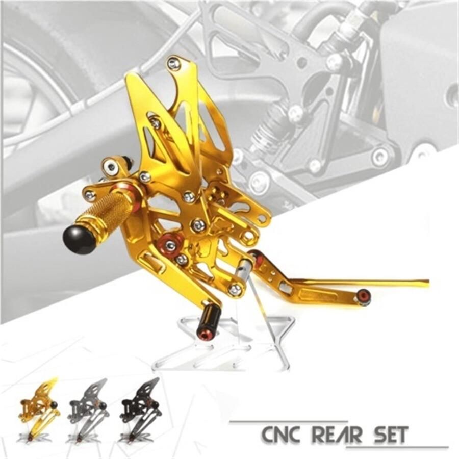 Senza Marchio verstelbare achterste rearsets voetsteun Voor HON&DA CBR1000RR 08-11 verstelbare motorfiets Voetsteun achterste set Voet pinnen omgekeerde Rearset Footpeg (Color : 2)