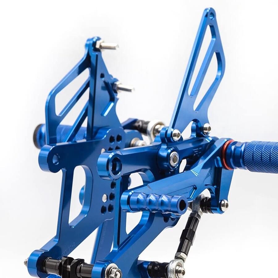 Senza Marchio verstelbare achterste rearsets voetsteun Voor HON&DA CBR150 CBR125 CBR 150 125 2011-2017 verstelbare aluminium motorfiets Rearset Footpeg voetsteun achter set voetsteun pedaal (Color : 3)