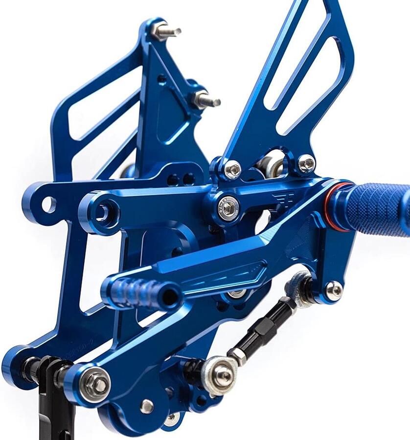 Senza Marchio verstelbare achterste rearsets voetsteun Voor HON&DA CBR150 CBR125 CBR 150 125 2011-2017 verstelbare aluminium motorfiets Rearset Footpeg voetsteun achter set voetsteun pedaal (Color : 7)