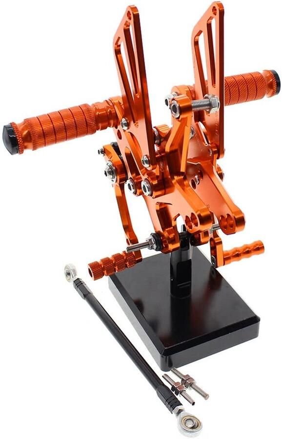 Senza Marchio verstelbare achterste rearsets voetsteun Voor KAWASAKI ZX10R 2011 2012-2020 van de Motorfiets Rearset Voetsteun Regelbare Aluminium Achterreeks Voetsteun pin (Color : 7