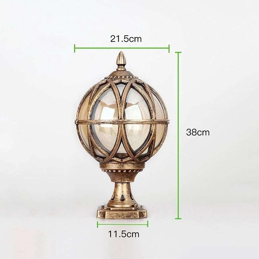 Senza Marchio Victoriaanse tuinverlichting voor buiten Lantaarn Traditioneel zwart Gegoten aluminium Landschap Hoogpolige straatlantaarn Decking Patio Path Pillar Post Lamp IP65 Nominaal Interesting