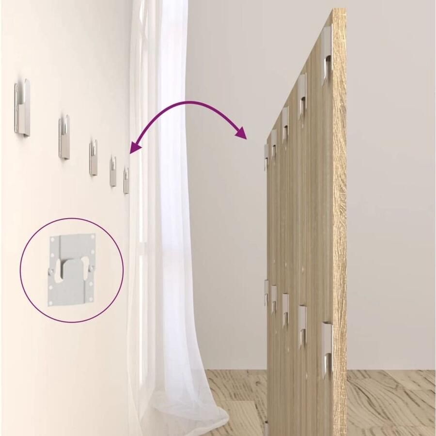 Senza Marchio vidaXL Hoofdbord 160x1 5x80 cm bewerkt hout sonoma eikenkleurig hoofdeinde bedbord bedonderdeel bedeinde bedaccessoire hoofdeindes bedeindes