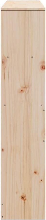 Senza Marchio vidaXL Hoofdbord met opbergruimte 140 cm massief grenenhout bed hoofdbord bed achterwand bed bedhoofdbord hoofdeinde bed