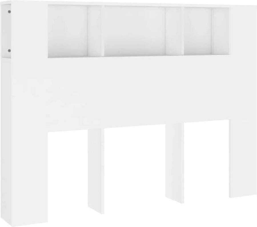 Senza Marchio vidaXL Hoofdbordkast 140x18 5x104 5 cm wit hoofdeindekast hoofdbord kast bedombouw kast hoofdeindekasten hoofdbord kasten bedombouw kasten
