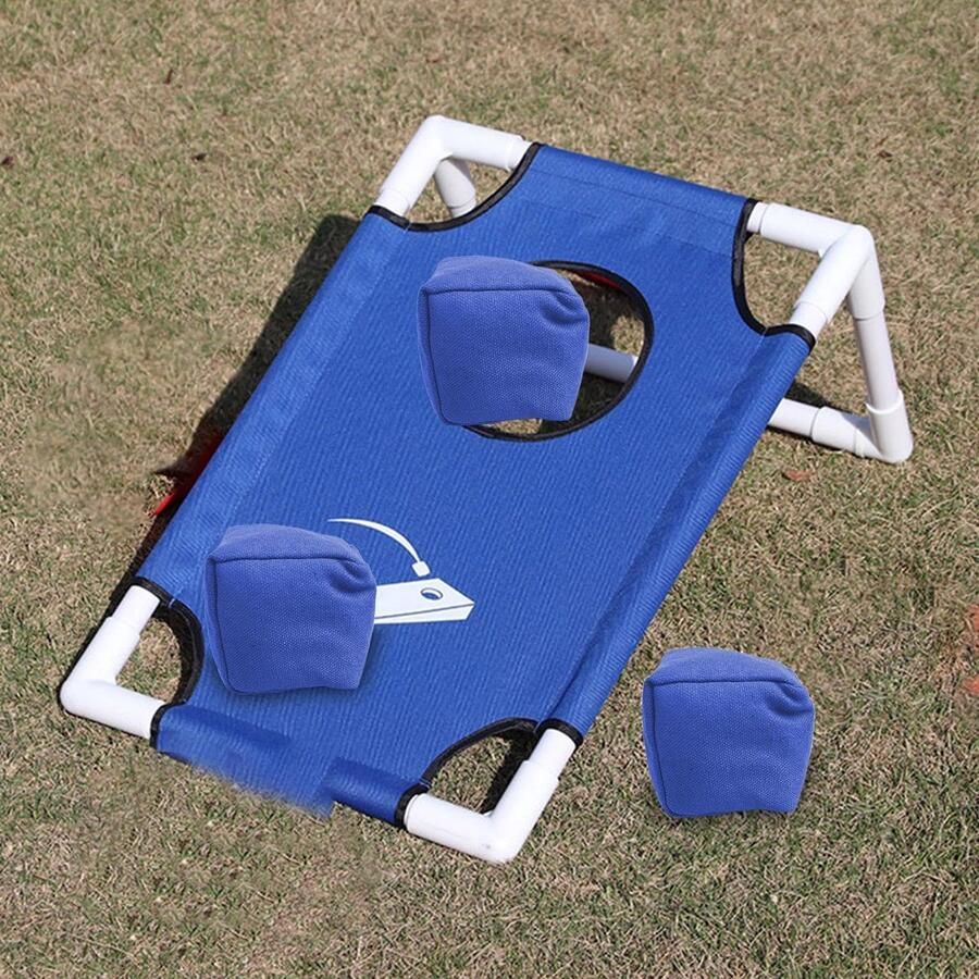 Senza Marchio Vierkante zandzak dubbellaagse zitzakken bonenzakken gevuld met originele natuurlijke maïskorrels en verblijf Fresh Bag voor schoolsporten carnavalsspellen of zitzak-tossspel