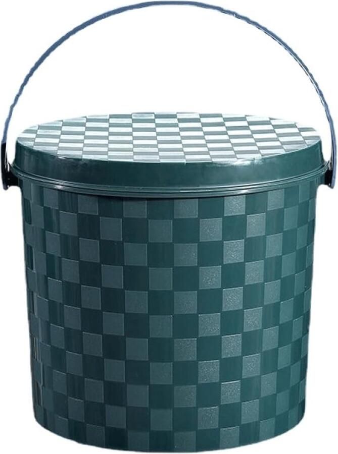 Senza Marchio Visemmer Verdikte opbergemmer Kruk Douche- en autowasemmer Draagbare plastic wateremmer Opbergkruk - Foto 2