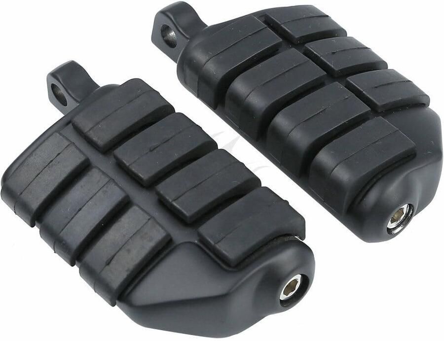 Senza Marchio Voetsteun Motorfiets 1.25 Highway Bar Voetsteunen Voetsteun W Mount Voor Harley Voor Sportster Dyna motorfiets voetsteun (Kleur : Matte Black Footpegs)