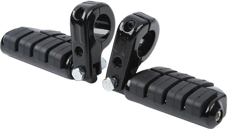 Senza Marchio Voetsteun Motorfiets 1.25 Highway Bar Voetsteunen Voetsteun W Mount Voor Harley Voor Sportster Dyna motorfiets voetsteun (Kleur : Black Set)