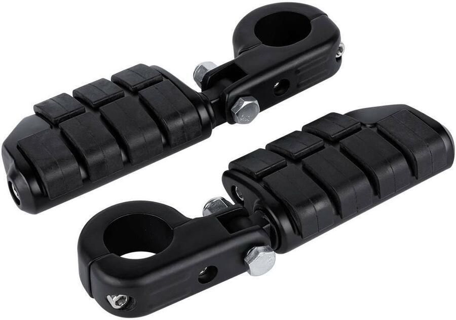 Senza Marchio Voetsteun Motorfiets 1.25 Highway Bar Voetsteunen Voetsteun W Mount Voor Harley Voor Sportster Dyna motorfiets voetsteun (Kleur : Matte Black Set)
