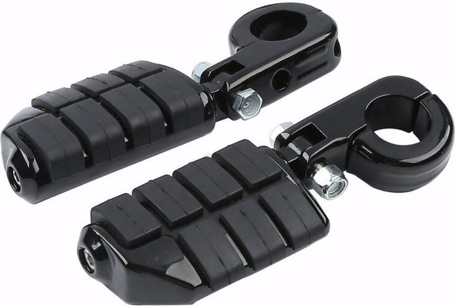 Senza Marchio Voetsteun Motorfiets 32mm 1.25 Highway Bar Foot Pegs Voetsteun met Mount Universal (Kleur : 1 Set)
