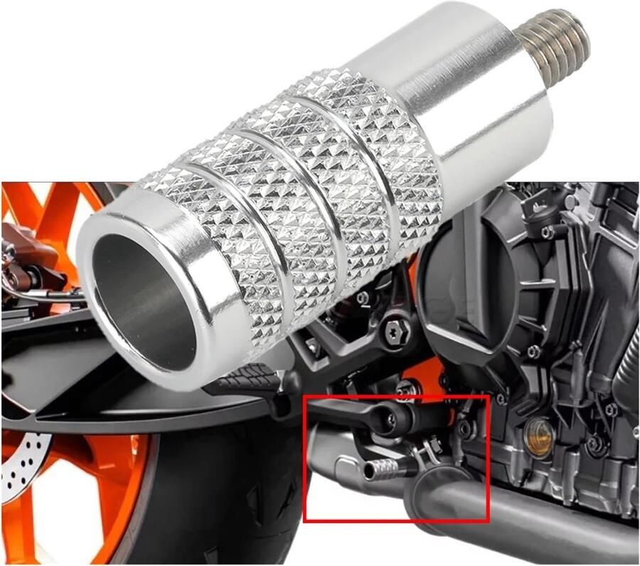 Senza Marchio Voetsteunen Motorfietsen Voetsteunen Voor 790 890 R 2019-2022 Achterrempedaal Versnellingspook Teensteunen Motorfiets Accessoires Voetsteun Stap Plaat Cover(Kleur:Brake Pedal Sliver)