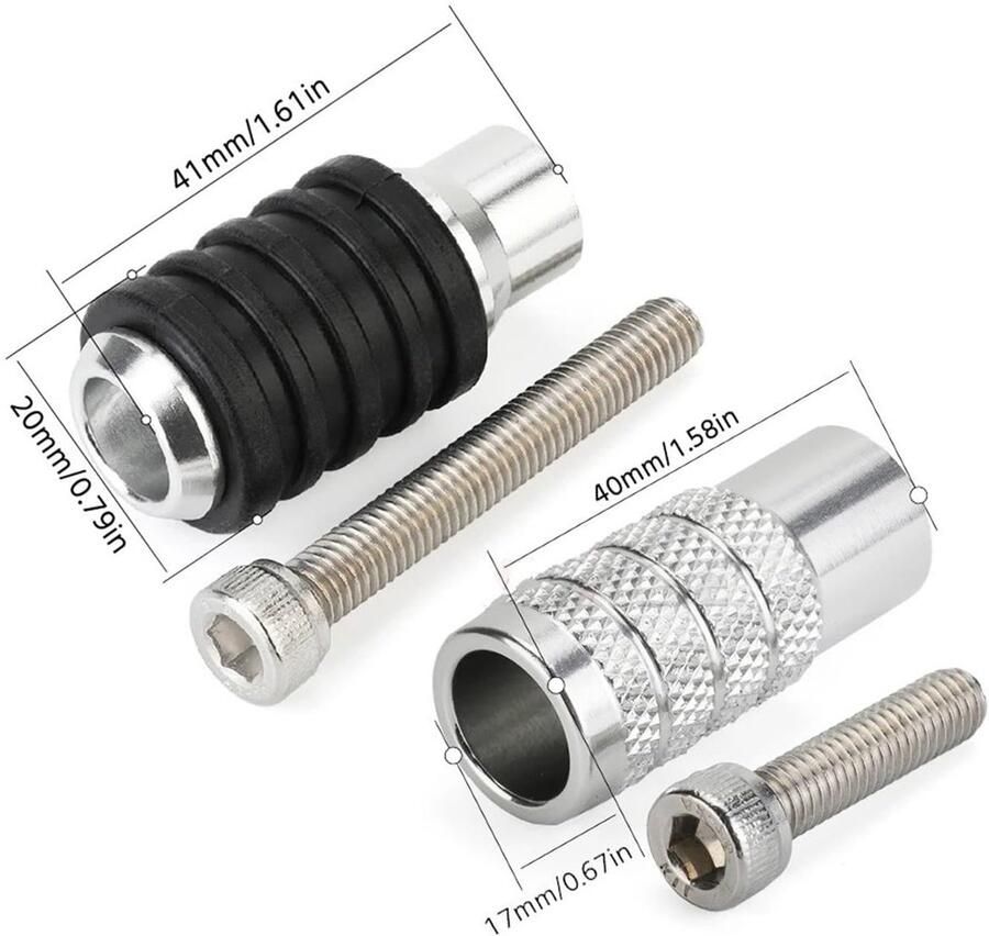 Senza Marchio Voetsteunen Motorfietsen Voetsteunen Voor 790 890 R 2019-2022 Achterrempedaal Versnellingspook Teensteunen Motorfiets Accessoires Voetsteun Stap Plaat Cover(Kleur:Shift Lever Sliver)