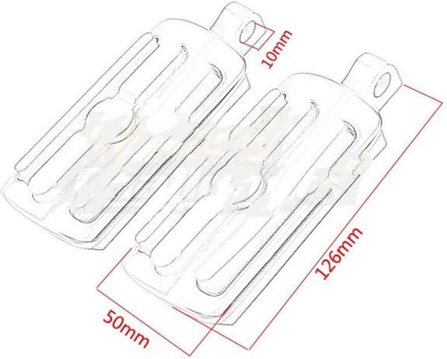 Senza Marchio Voetsteunen Universal Motorcycle Engine Guard Voetsteun Snelweg Bar Voetsteunen Pedaal Voetsteun Korte Voetsteunen Klemmen 32mm 1-1 4 Motorfiets Voetsteun (Kleur : zwart)