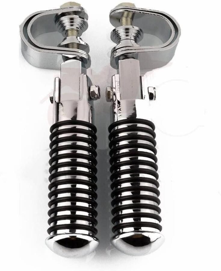 Senza Marchio Voor 1 25.4MM Motorcycle Highway Engine Crash Bar Guard Voetsteunen Klem Voetsteun Mount Rest Rubber Motorfiets voetsteun (Color : 4)