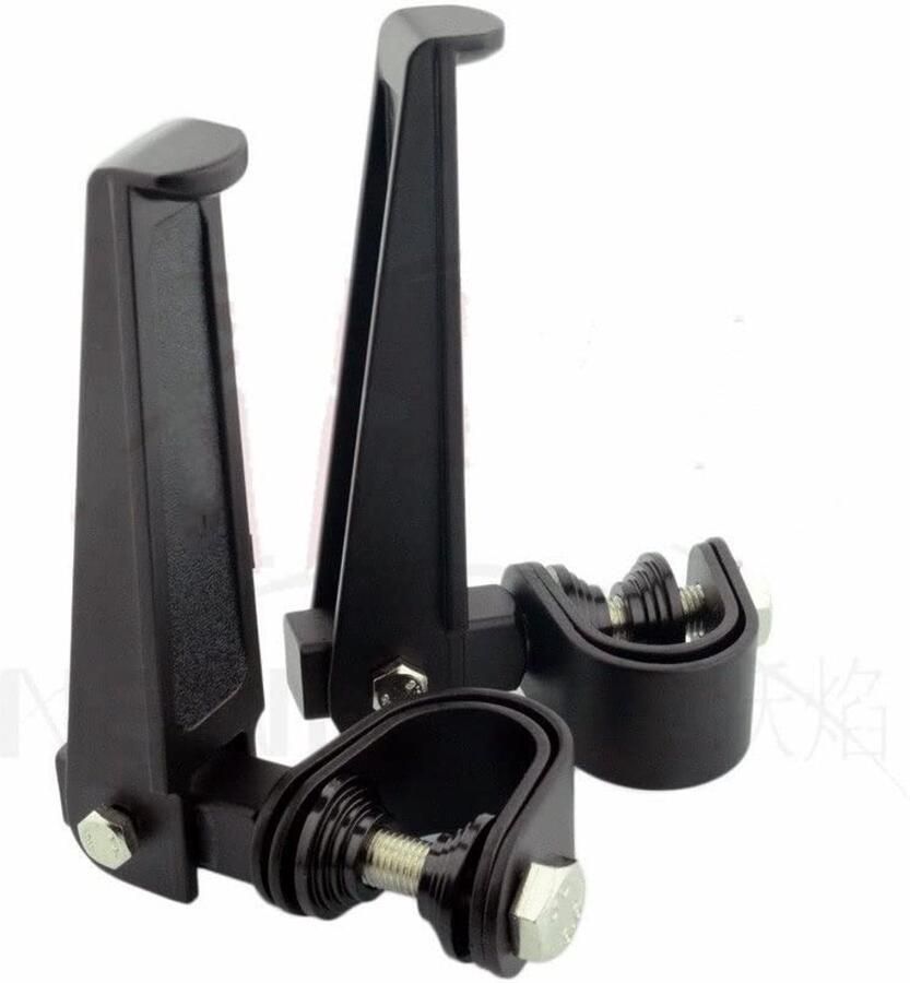 Senza Marchio Voor 1 25.4MM Motorcycle Highway Engine Crash Bar Guard Voetsteunen Klem Voetsteun Mount Rest Rubber Motorfiets voetsteun (Color : 3)