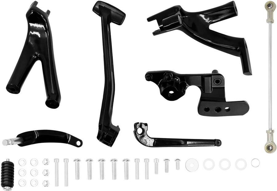 Senza Marchio Voor Harley Softail Voor Straat Bob Low Rider FXLR FXBB 2018-2021 FXST Motorfiets Forward Controls Kits Voetsteunen Voetsteun Motorfiets Voetsteun