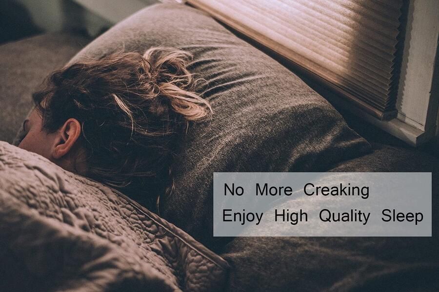 Senza Marchio WANLIAN 4 STKS Zwart Hoofdeinde Stabilisatoren Hoofdeinde Stoppers Bed Frame Houder Verstelbare Schroefdraad Bed Frame Anti-Shake Tool DIY Combinatie Mogelijk Verstelbaar van 1.5-4.5