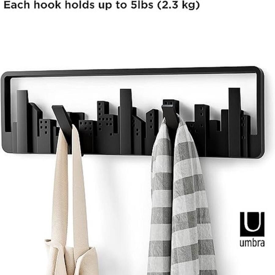 Senza Marchio Wardrobe stand stable \ coat rack wall coat rack space-saving 5 hooks