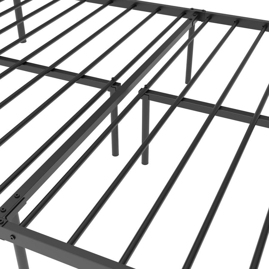 Senza Marchio Weehom Full Size Bed Frame Weehom Metalen Platform Bed Matras Foundation Box Spring Vervanging Met Hoofdbord Zwart