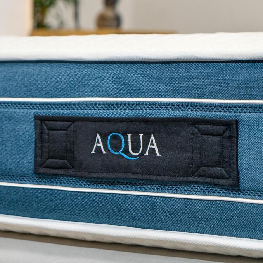 Senza Marchio WIN REST Visco Aqua Gel-pocketveringmatras hoogte 30 cm gemiddelde sterkte kern met 750 veren damastweefsel 400 g hypoallergene vezel super zacht (105 x 200 cm)