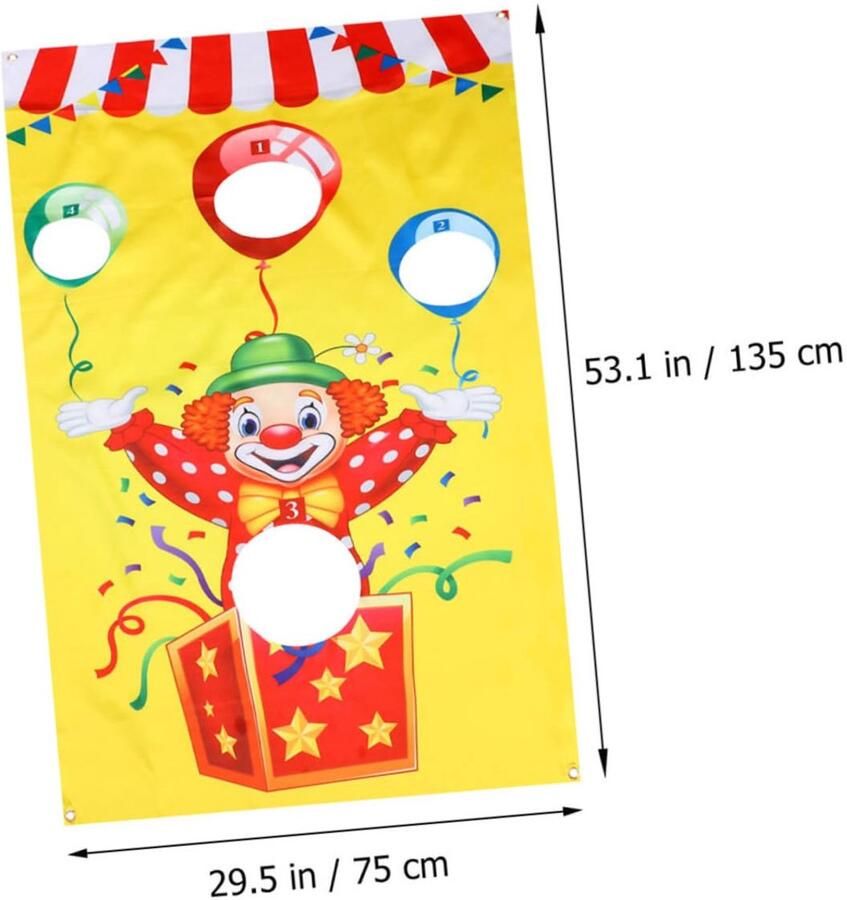 Senza Marchio WOONEKY 1 Set spel gooien halloween kinder speelgoed Grappig zandzakkenspel planken zitzak gooibord gooi spelletjesbanner zandzak gooien buitenshuis De vlag spandoeken ouder-kind