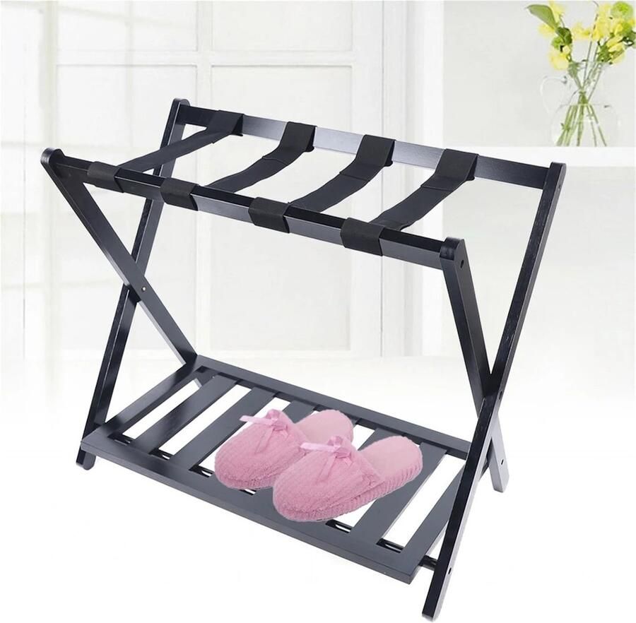 Senza Marchio XIUsheUA Bagagerek Dubbel Bagagerek Opvouwbaar Home Opbergrek voor Slaapkamer en Gastenkamer