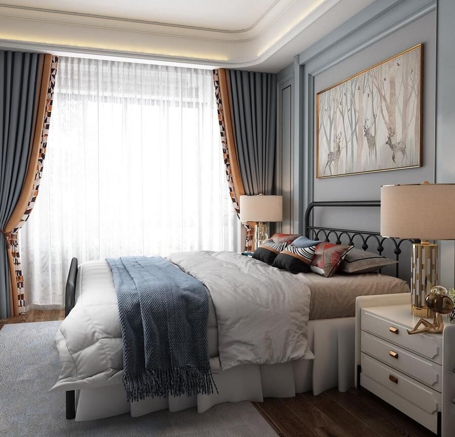 Senza Marchio YALAXON Robuust vintage bedframe van metaal met hoofdeinde en voeteneinde geen boxspring nodig opslag onder het bed (zwart tweepersoonsbed)