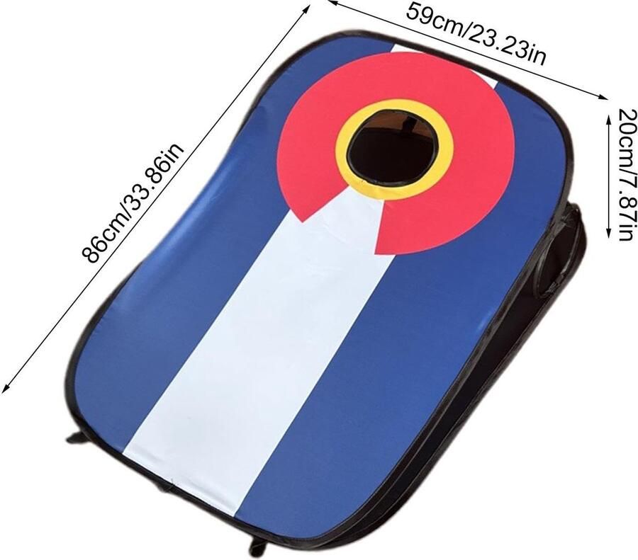 Senza Marchio yanzisura Zitzak Toss Spelspeelgoed Zitzak Toss Spelset Outdoor Gooispel met 8 Zitzakken Draagbare Cornhole-spelset voor buitenactiviteiten spelletjes in de achtertuin