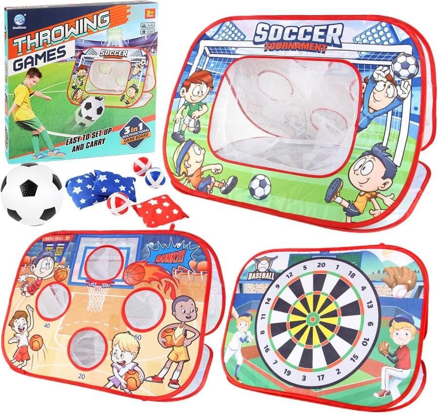 Senza Marchio Yaztauho Zitzak Toss Zitzak Toss Spel voor Kinderen Opvouwbare Cornhole Toss-spellen voor kinderen Multifunctioneel buitenspeelgoed voor kinderen interactief over het spel Cornhole-bordenset voor