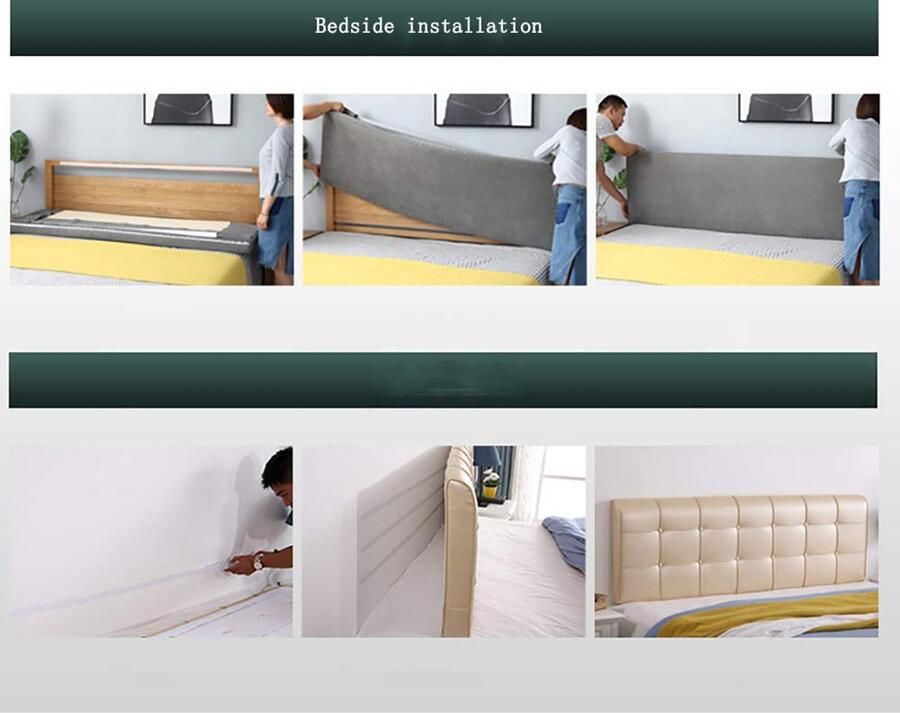 Senza Marchio YZJJ Hoofdbordkussen grote bolster positionering ondersteuning lezen rugleuning kussen hoofdeinde voor bed stapelbed RV aanhanger met afneembare hoes