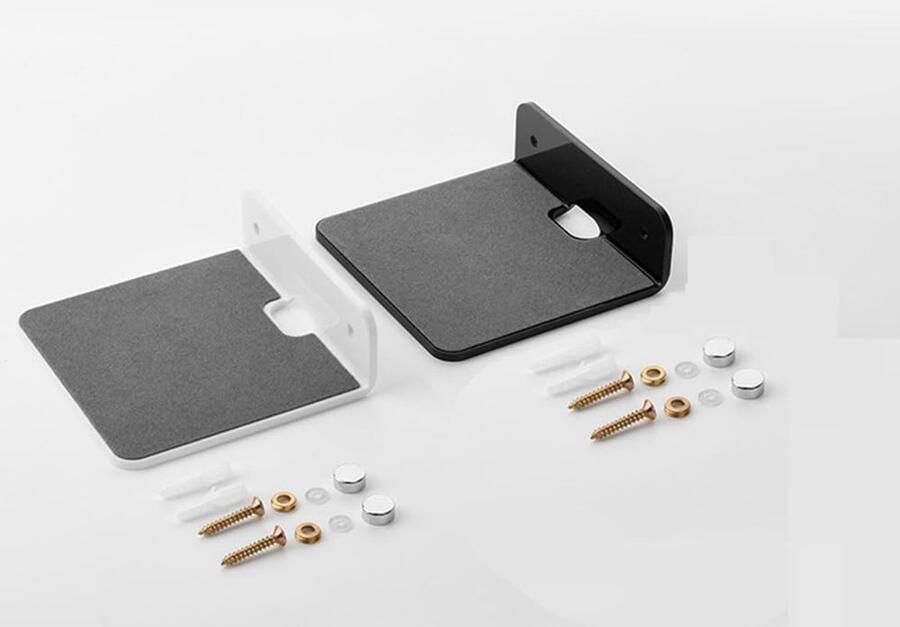 Senza Marchio ZDdp Wandmontage Houder Multifunctionele Draagbare Speaker Wandplank voor Webcam Mobiele Router Luidspreker Zwart