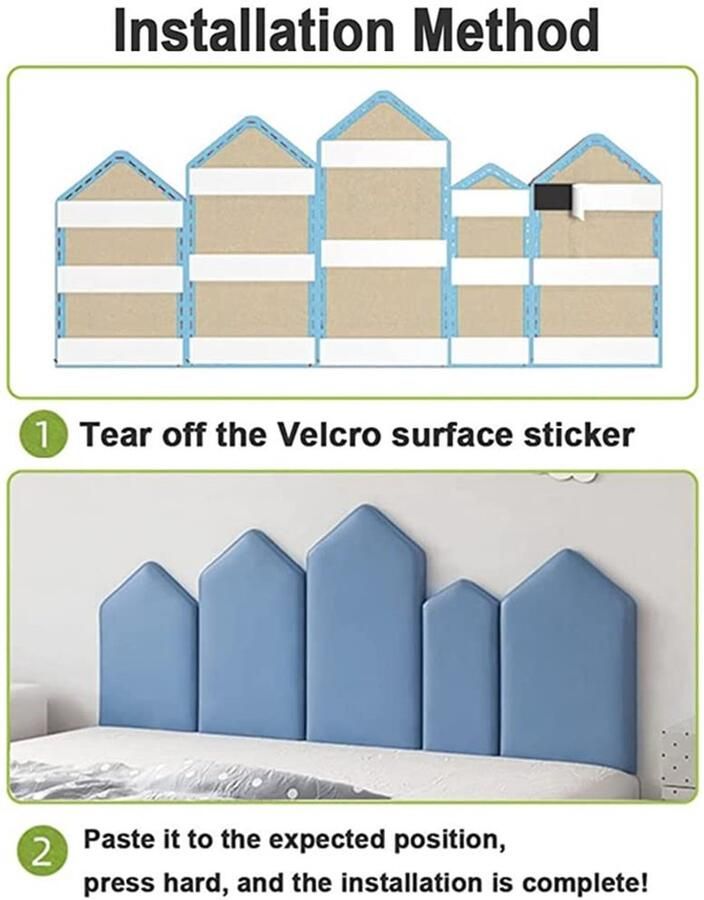 Senza Marchio Zelfklevende 3D anti-collision muursticker peel and stick behang nachtkastje beschermend muurkussen voor kinderkamer woonkamer gemakkelijk schoon te maken (kleur: B maat: 200x75cm)