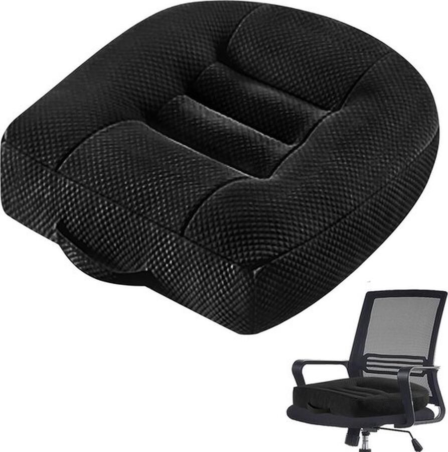 Senza Marchio Zitkussen ergonomisch orthopedisch 40 x 40 cm voor auto eettafel bureaustoel grijs