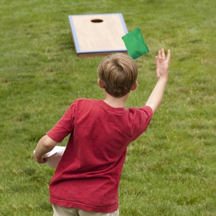 Senza Marchio Zitzak Toss Game Set Cornhole Zitzak Toss Game Outdoor Game Set Leuke gezinsactiviteit draagbaar spel voor het opbouwen van vaardigheden voor kinderen en volwassenen perfect voor bijeenkomsten