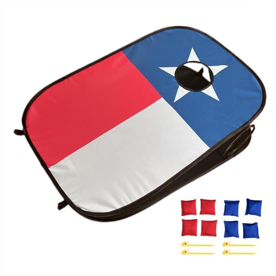 Senza Marchio Zitzak Toss-spel voor kinderen Zitzak-toss-spel voor kinderen Gooi speelgoed met 8 zitzakken Draagbare Cornhole-spelset voor buitenactiviteiten spelletjes in de achtertuin