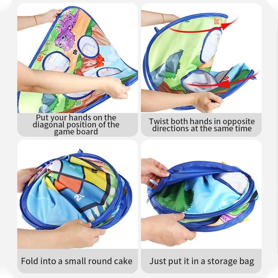 Senza Marchio Zitzak Toss Spel Zitzak Toss Draagbare zitzakken Toss-spellen voor kinderen Interactieve Cornhole Board Set Corn Hole Across Game voor kinderen jongens en meisjes van 3-8 jaar