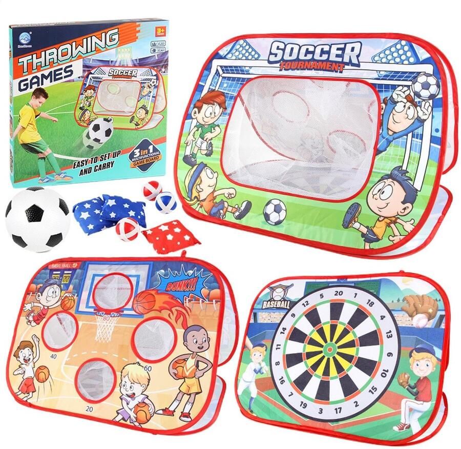 Senza Marchio Zitzak Toss Spel Zitzak Toss Opvouwbare Cornhole Toss-spellen voor kinderen Corn Hole-spellen Cornhole Board Set interactief buitenspeelgoed voor kinderen voor jongens en meisjes