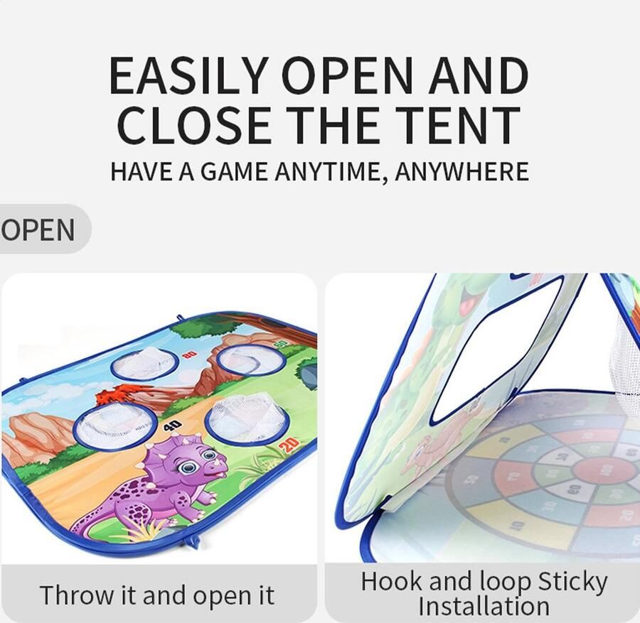 Senza Marchio Zitzak Toss Zitzak Toss Spel voor Kinderen Cornhole Toss-spellenset voor kinderen Multifunctioneel buitenspeelgoed voor kinderen interactief over het spel Cornhole-bordenset voor binnen en buit