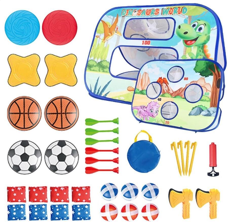 Senza Marchio Zitzak Toss Zitzak Toss Spel voor Kinderen Cornhole Zitzakken voor kinderen Spel Interactieve Cornhole Board Set Corn Hole Across Game voor kinderen jongens en meisjes van 3-8 jaar - Foto 2