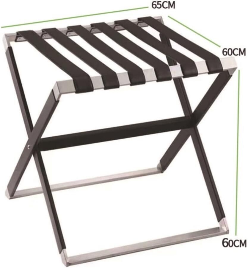 Senza Marchio ZUOZUIYQ Bagageerrek opbergplank vouwt bagagerek hand -randorische doos roestvrij stalen dikke stalen coatingrekken voor slaapkamer hotel kamer reisreisreizen hotelgebruik