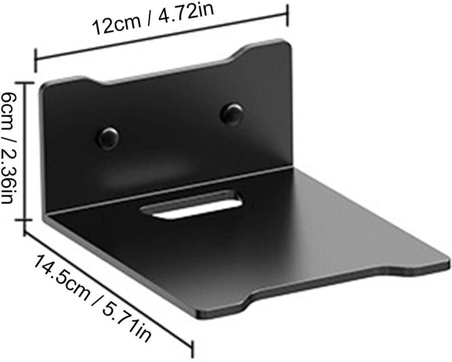 Senza Marchio Zwevende wandplanken Camerapak Wandhouder Wandplank Speaker Stand Beugel Stand Tray Luidsprekerstandaard voor Smart Speaker Webcams Camera Router - Foto 2