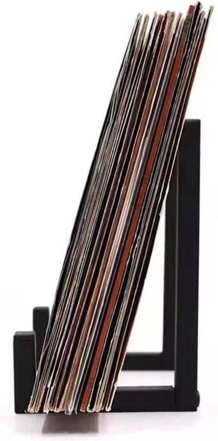 SERALUXE LP houder 2 PACK LP Opbergsysteem Vinyl Platenrek Houder Standaard Album IJzer cd dvd-opbergsystemen cd rek lp kast Vinyl Houder Metaal Vinyl Opberg Systeem – LP Kast Platenrek - Foto 2
