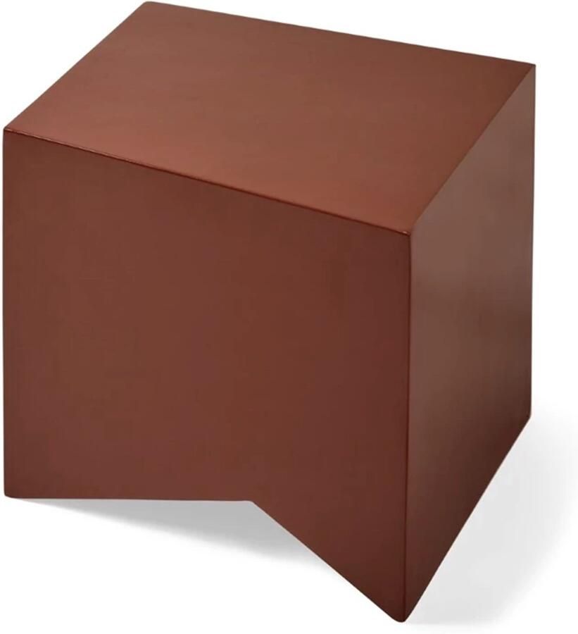 Serax Bob Verhelst Basile bijzettafel 39x38cm H35cm brick red