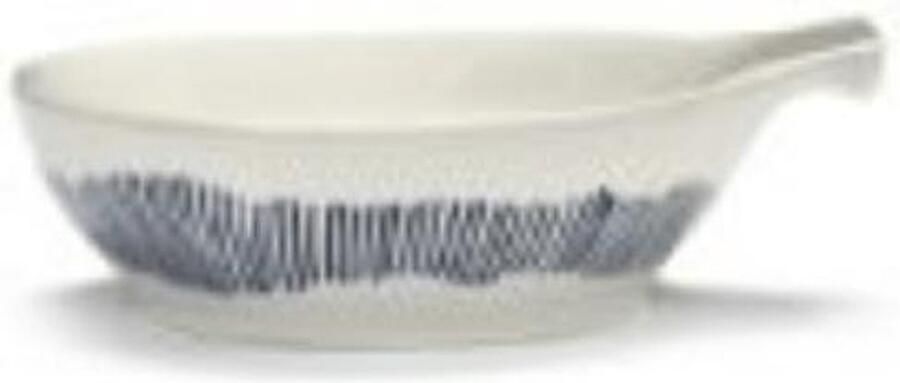 Serax Feast By Ottolenghi Tapassschaal 11x13 White-stripes Blue