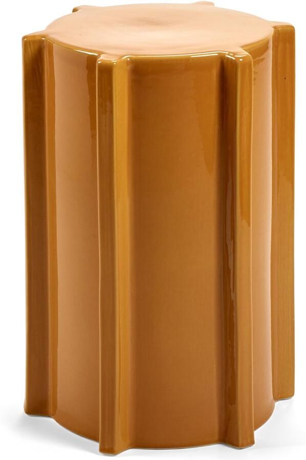 Serax Marie Michielssen Pawn Bijzettafel Geometrisch H 45 5 cm Okergeel