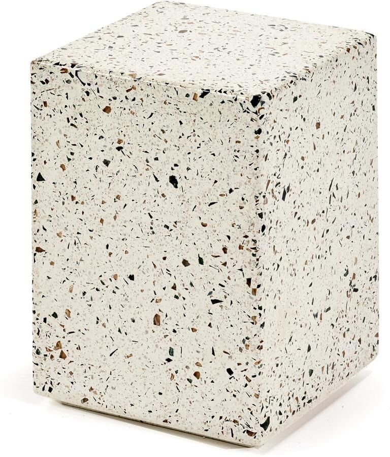 Serax Marie Michielssen Terrazzo bijzettafel M 30x30xH40cm wit